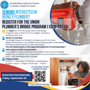 Plumber's Union Bridge Program (Fall 2025) Flyer**