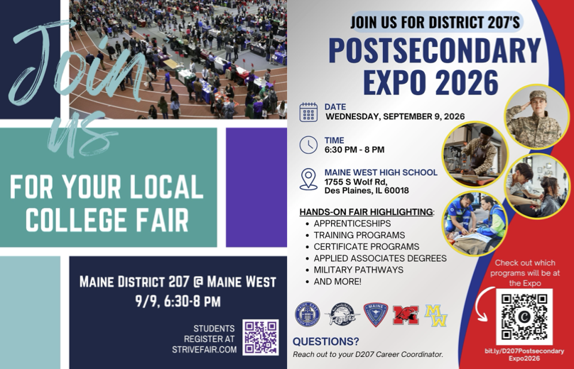 College Fair and Postsecondary Expo 2026 Flyer