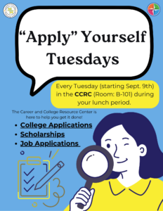 “Apply” Yourself Tuesdays Flyer (2)